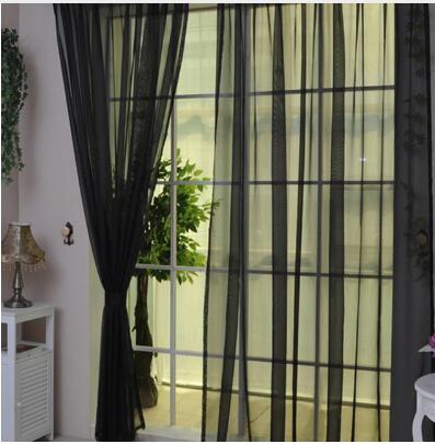 100*200cm Cheap Modern Window Curtain Home White Tulle Curtains for Living Room Bedroom Bathroom Polyester Window Screen - Shello's Creative Boutique
