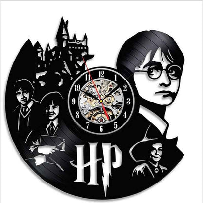 Harry Potter Vinyl Record Wall Clock - Magical Skeleton Design Collectible - Shello's Creative Boutique