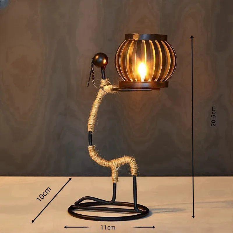 European Wrought Iron Candle Holder - Elegant Dining Table Centerpiece - Shello's Creative Boutique