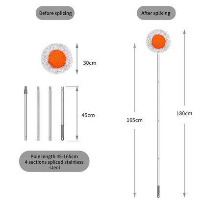 Sunflower Mop Dedusting Car Washing Floor Mop Water Absorbing Chenille Flat Mop Wholesale Sunflower Mop - Shello's Creative Boutique