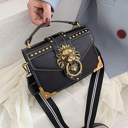 Retro PU handbag, shoulder bag, crossbody bag, small square bag, crossbody bag - Shello's Creative Boutique