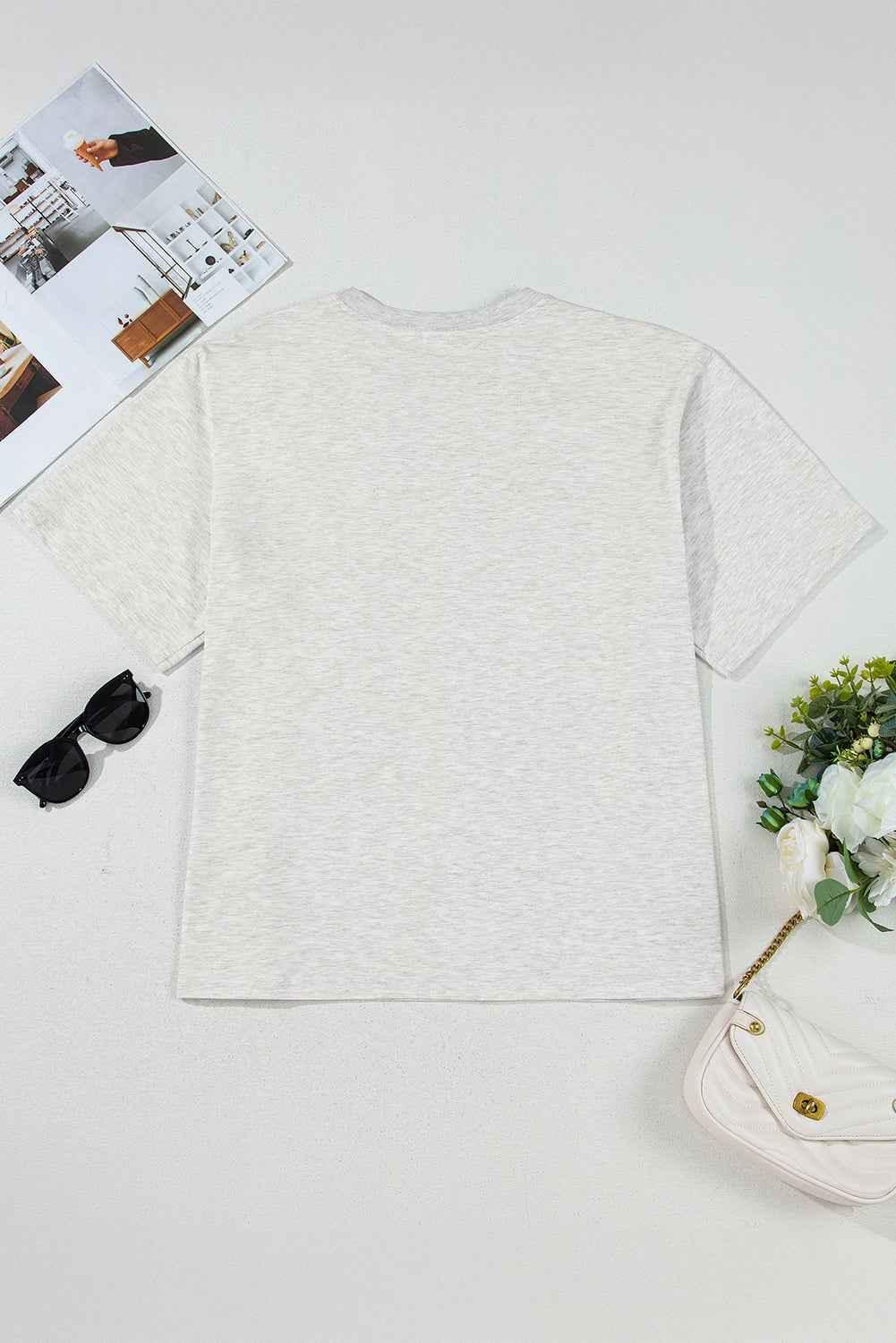 Light Grey Plus Size Vintage Graphic Tee - Shello's Creative Boutique