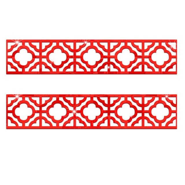 10pcs/set Lace 3D Acrylic Mirror Wall Stickers Suspended for Ceiling Decorate Sticker DIY - Shello's Creative Boutique