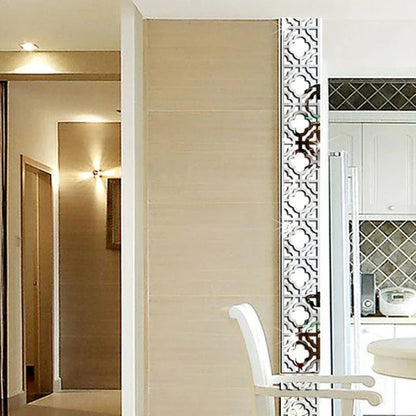 10pcs/set Lace 3D Acrylic Mirror Wall Stickers Suspended for Ceiling Decorate Sticker DIY - Shello's Creative Boutique