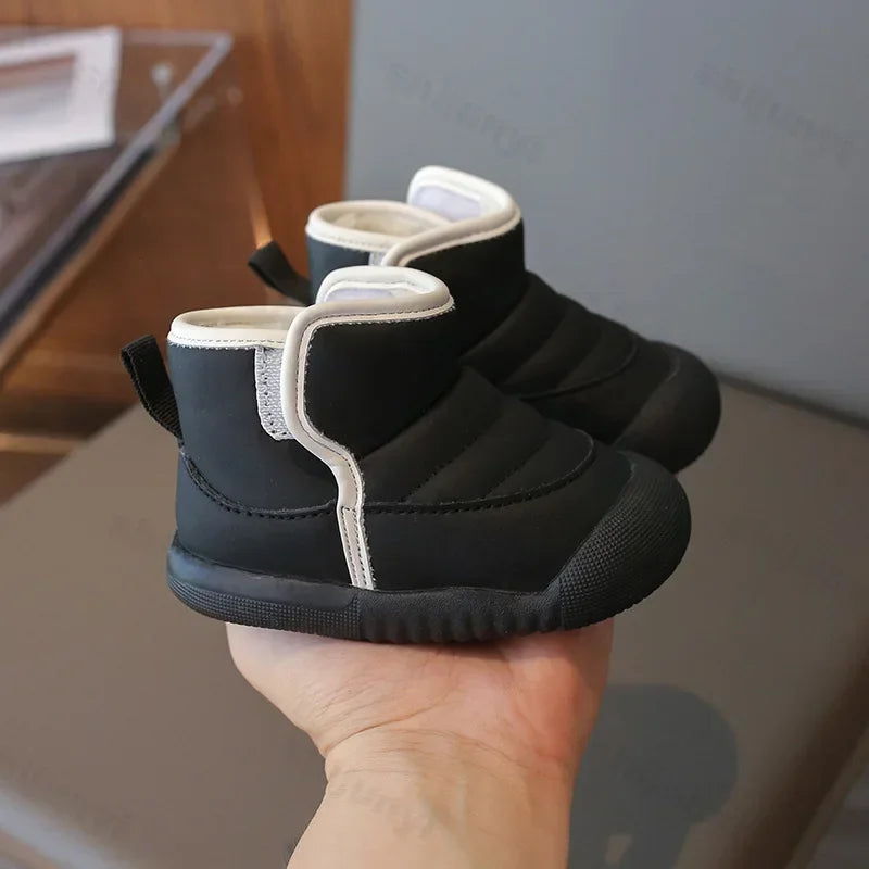 Autumn Winter Children Snow Boots Baby Girls Boys Boots Soft Sole Non-slip Infant Toddler Shoes Outdoor Thick Plush Kids Boots eprolo