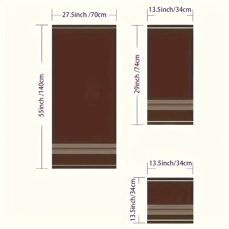 8 Piece Luxury Hotel Cotton Bath Towel Set - 390 GSM