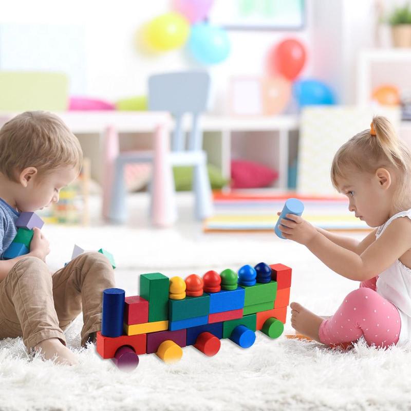 112pcs/Set Wooden Colorful Rainbow Domino Blocks Building Toy Early Educational Toys For Children Kids Dominoes Games Gifts - Shello's Creative Boutique