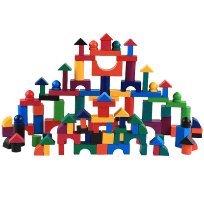 112pcs/Set Wooden Colorful Rainbow Domino Blocks Building Toy Early Educational Toys For Children Kids Dominoes Games Gifts - Shello's Creative Boutique
