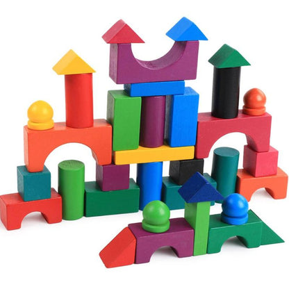 112pcs/Set Wooden Colorful Rainbow Domino Blocks Building Toy Early Educational Toys For Children Kids Dominoes Games Gifts - Shello's Creative Boutique