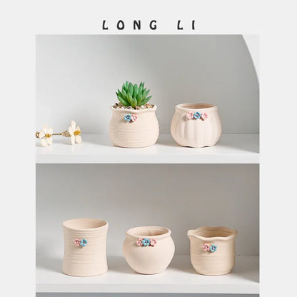 Succulent Flower Pot Decoration – Stylish Greenery for Home & Gardening - Shello's Creative Boutique
