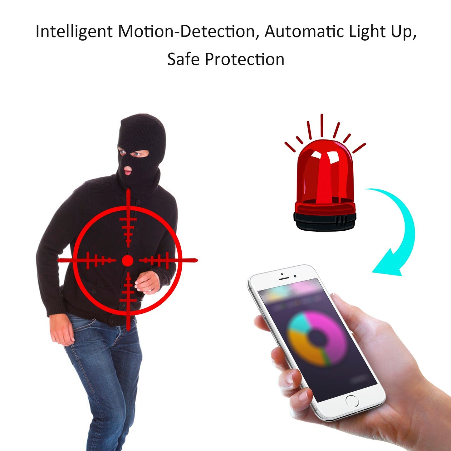 1080P Multifunctional WIFI Wireless Surveillance Outdoor Wall Light Webcam Security Camera PIR Motion Detection IP65 Waterproof eprolo