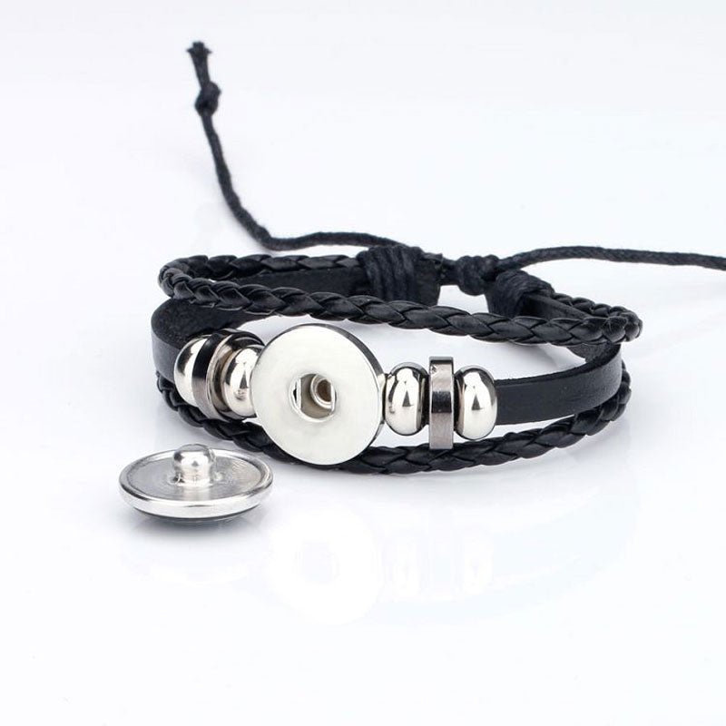 12 Constellation Luminous Bracelet Men Leather Bracelet Charm Bracelets for Men Boys Women Girl Jewelry Accessories Gifts - Shello's Creative Boutique