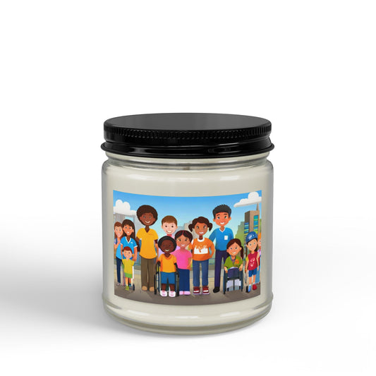 Scented Soy Candles with Black Lid, (4 and 9oz)