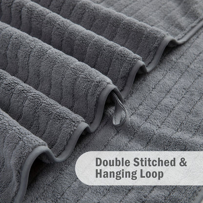 16 Piece Microfiber Bath Towel Set - Quick-Dry & Absorbent