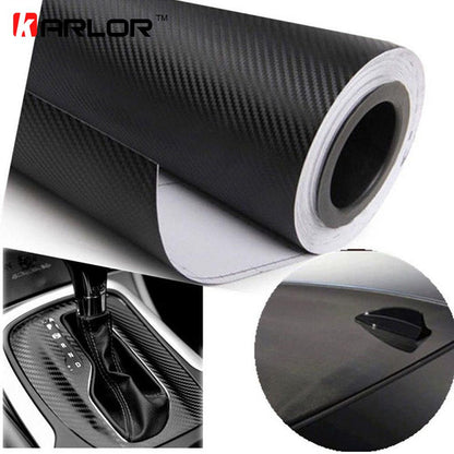 127*20CM 3D Auto Carbon Fiber Vinyl Film Carbon Car Stickers Decal Car Styling - Shello's Creative Boutique