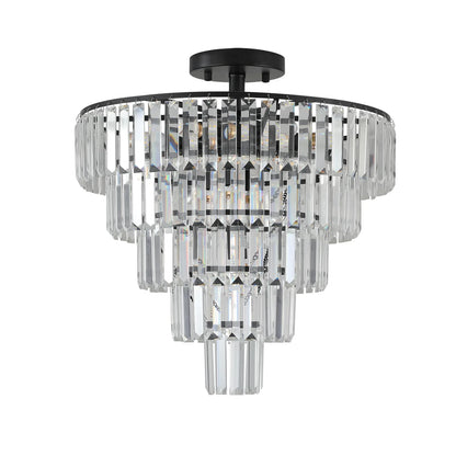 Black Large Crystal Chandelier – A Statement of Luxury & Elegance - Shello's Creative Boutique