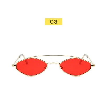 90s Sunglasses Women Retro Oval Sunglasses Lady Brand Designer Vintage Black Sunglasses Girls Eyeglasses UV400 Oculos - Shello's Creative Boutique