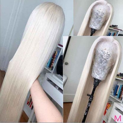 13x2.5 Long Straight Lace Front Wig - Middle Part Synthetic - Shello's Creative Boutique