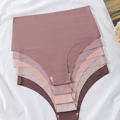 5pcs High Waist Seamless Mixed Color Panties Pack, Women's Underwear & Lingerie Shello's Creative Boutique