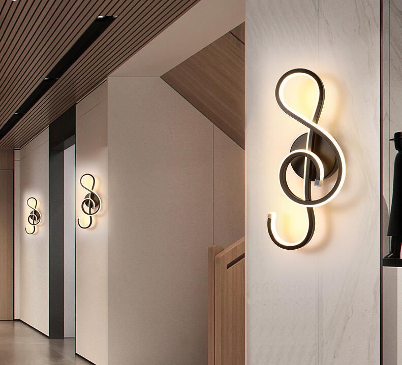 Modern Minimalist Wall Lamps Living Room Bedroom Bedside 16W AC96V-260V LED Sconce black white Lamp Aisle Lighting decoration eprolo