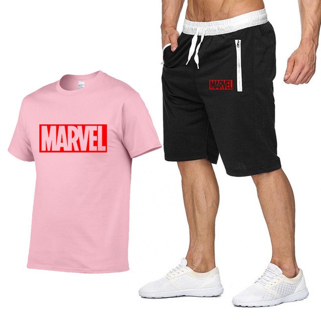 Cotton T Shirts+Shorts Men Sets Brand Clothing Two Pieces Tracksuit Shello Creative Boutique