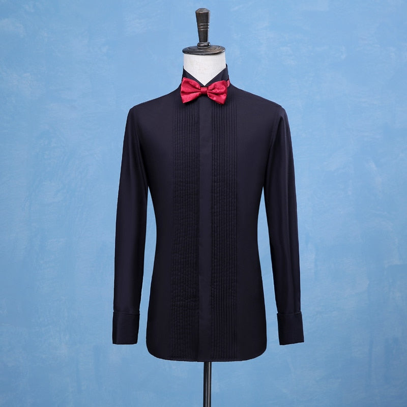 Groom Tuxedos Shirts Best Man Groomsmen White Black or Red Men Wedding Shirts Formal Occasion Men Shirts Shello Creative Boutique
