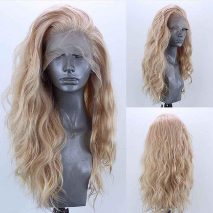 13x2.5 Linen Color Front Lace Wig with Natural Hairline for Ladies - Shello's Creative Boutique