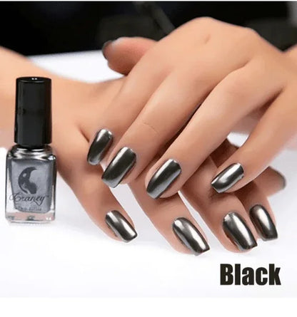 14 Color 6ML Women Fashion Sexy New Metallics Nail Polish Mirror Beauty Makeup - Shello's Creative Boutique