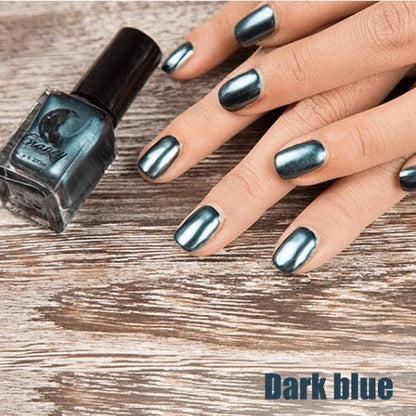14 Color 6ML Women Fashion Sexy New Metallics Nail Polish Mirror Beauty Makeup - Shello's Creative Boutique