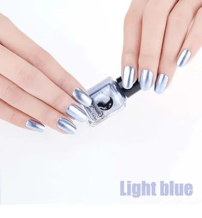 14 Color 6ML Women Fashion Sexy New Metallics Nail Polish Mirror Beauty Makeup - Shello's Creative Boutique