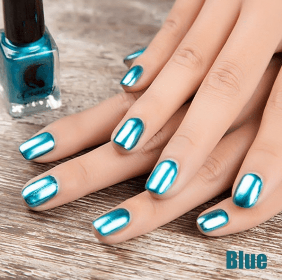 14 Color 6ML Women Fashion Sexy New Metallics Nail Polish Mirror Nail Polish Beauty Makeup Accessories - Shello's Creative Boutique