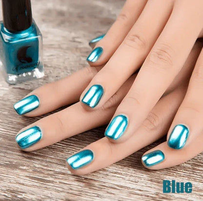 14 Color 6ML Women Fashion Sexy New Metallics Nail Polish Mirror Beauty Makeup - Shello's Creative Boutique
