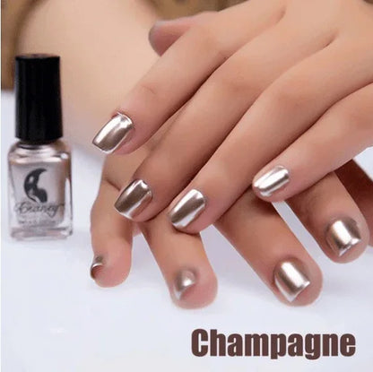 14 Color 6ML Women Fashion Sexy New Metallics Nail Polish Mirror Beauty Makeup - Shello's Creative Boutique