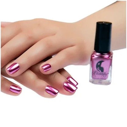 14 Color 6ML Women Fashion Sexy New Metallics Nail Polish Mirror Beauty Makeup - Shello's Creative Boutique