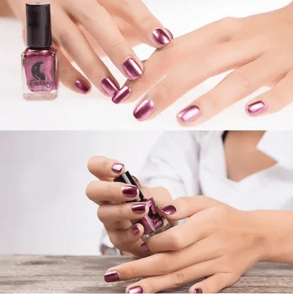 14 Color 6ML Women Fashion Sexy New Metallics Nail Polish Mirror Beauty Makeup - Shello's Creative Boutique