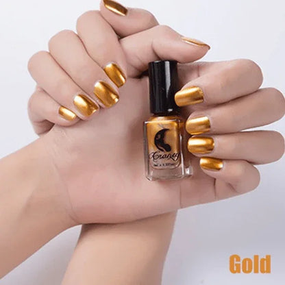 14 Color 6ML Women Fashion Sexy New Metallics Nail Polish Mirror Beauty Makeup - Shello's Creative Boutique
