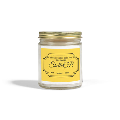 Coconut Apricot Wax Candle – Premium Hand-Poured Scented Candle with Gold Lid