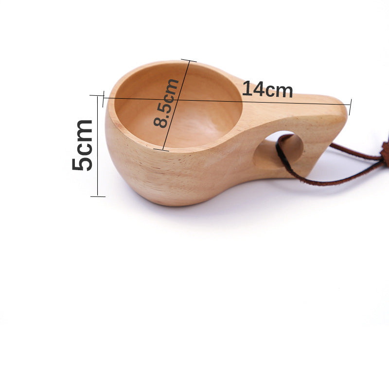 Nordic Cup Rubber Wood Coffee Cup Creative Tea Cup Wood Water Cup Handy Cup Wood Cup eprolo