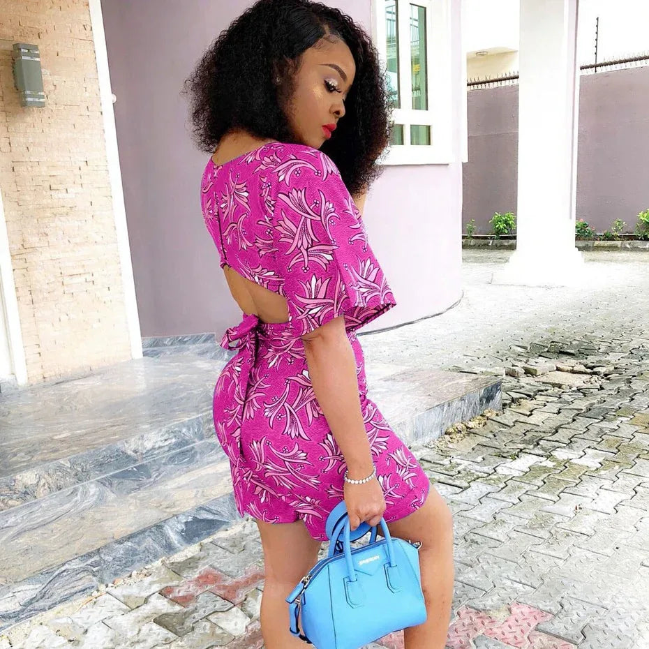 Plus Size 2 Piece Set Women Sexy Short Sleeve Tops And Shorts Suit Casual Summer Floral Two Piece Outfits - Shello's Creative Boutique