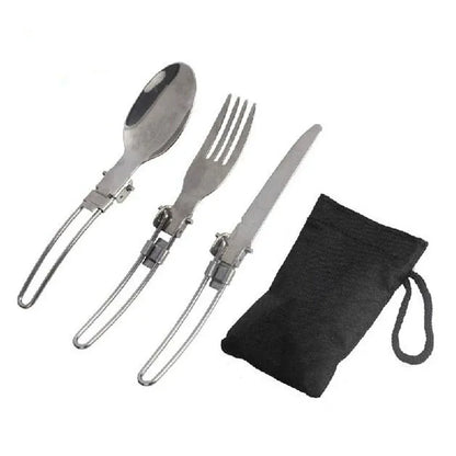 Portable Hard Aluminum Oxide Outdoor Cookware Set Convenient Three-Piece Combination Set Of Pots And Pans - Shello's Creative Boutique
