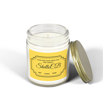 Coconut Apricot Wax Candle – Premium Hand-Poured Scented Candle with Gold Lid