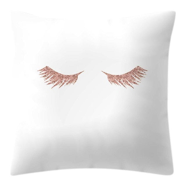 Rose Gold Pineapple Glitter Pillow Case - Glamorous 45x45cm Cushion Cover