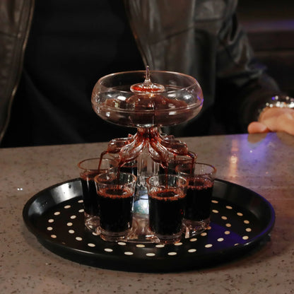 Second-Generation Dispenser Six Glasses Of White Wine Red Wine Dispenser Wine Set Cocktail Luminous - Shello's Creative Boutique