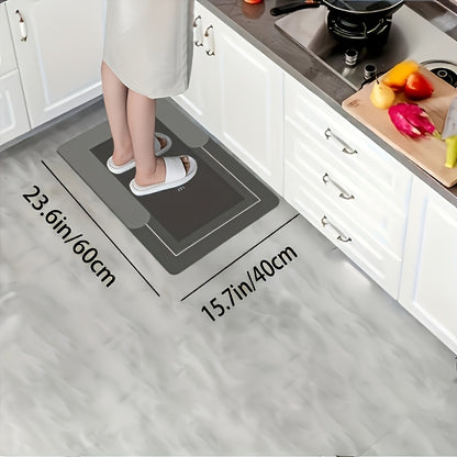 Crystal Velvet Kitchen Floor Mat - Non-Slip Oil-Absorbent Carpet for Bathroom & Living Room