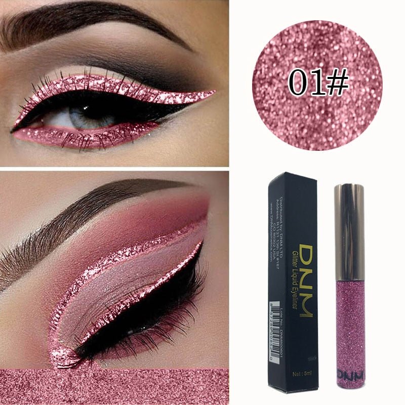 16 Colours Shiny Pearlescent Metallic Eyeliner Eyeshadow Pen Glitter Matte Liquid Eyeliner Waterproof Lasting Maquiagem TSLM1 - Shello's Creative Boutique