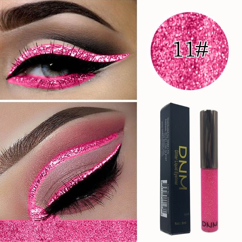 16 Colours Shiny Pearlescent Metallic Eyeliner Eyeshadow Pen Glitter Matte Liquid Eyeliner Waterproof Lasting Maquiagem TSLM1 - Shello's Creative Boutique