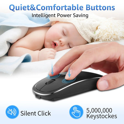 Wireless Mouse Charging Silent 2.4G Mouse - Shello's Creative Boutique