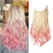 One-piece women's hair extension piece with abundant hair volume U-shaped fishing line invisible and natural long curly hair eprolo