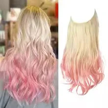 One-piece women's hair extension Volume U-Shaped Fishing Line Invisible and Natural Long Curly - Shello's Creative Boutique