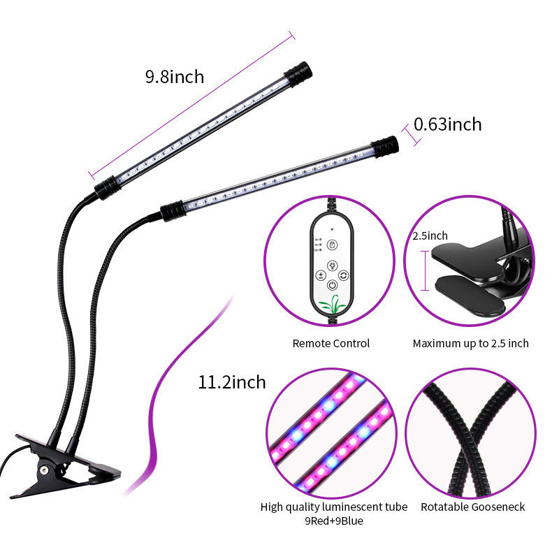 USB Dimmable Timing Plant Grow Light – Full Spectrum LED with Timer - Shello's Creative Boutique